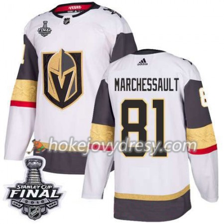 Pánské Hokejový Dres Vegas Golden Knights Jonathan Marchessault 81 2018 Stanley Cup Final Patch Adidas Bílá Authentic